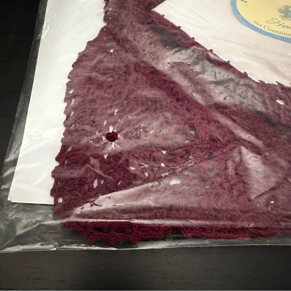 Vintage Keeco Placemats And Napkins Wine Burgundy Set Of 2 SEALED